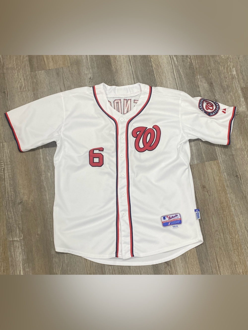 Majestic Washington Nationals “RENDON” Baseball Jersey with Red Trim